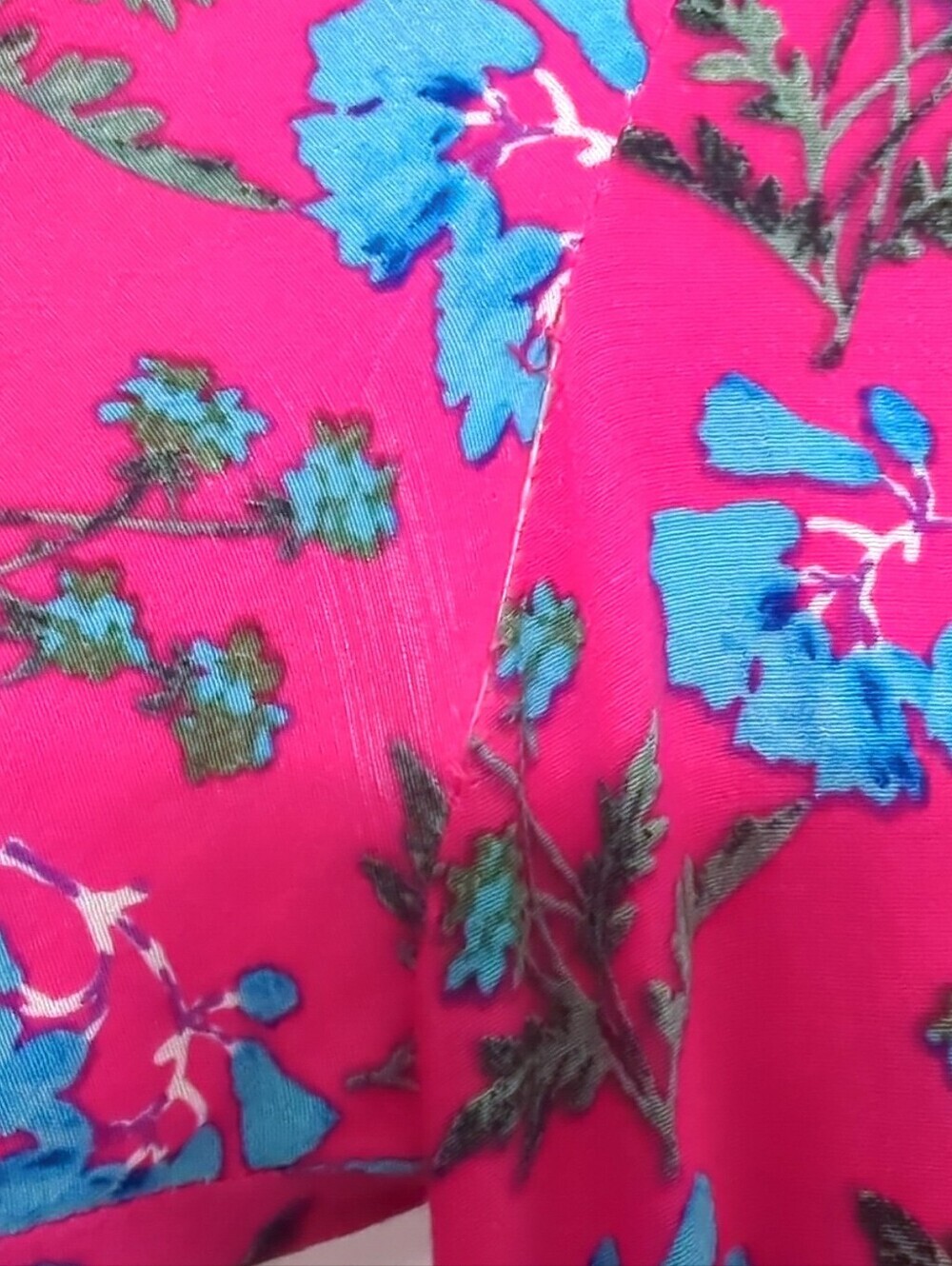 Maje Rayina Floral Asymmetrical Midi Dress Pink Romantic Resort Size S - Picture 8 of 8